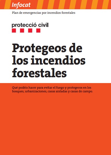 Folleto de autoprotección en Cataluña